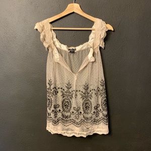 Sheer lace top